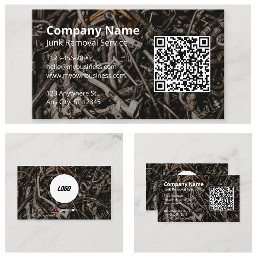 Carte De Visite Service professionnel de suppression de junk