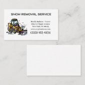 Carte De Visite Service professionnel de suppression de neige (Devant / Derrière)