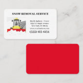 Carte De Visite Service professionnel de suppression de neige (Devant / Derrière)