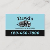 Carte De Visite Service professionnel de suppression et de Hauling (Devant)