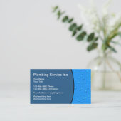 Carte De Visite Service professionnel de tuyauterie (Debout devant)