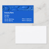 Carte De Visite Service professionnel de tuyauterie de plombier (Devant / Derrière)