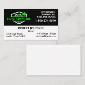 Carte De Visite Service professionnel d'entretien de pelouse (Devant / Derrière)