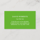 Carte De Visite Service professionnel d'entretien de pelouse et d' (Dos)