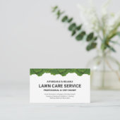 Carte De Visite Service professionnel d'entretien de pelouse et d' (Debout devant)