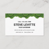 Carte De Visite Service professionnel d'entretien de pelouse et d' (Dos)