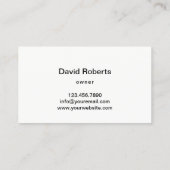 Carte De Visite Service professionnel d'entretien de pelouse et d' (Dos)