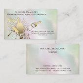 Carte De Visite Service professionnel élégant de peinture holograp (Devant / Derrière)