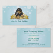 Carte De Visite Service se reposant de mélange d'animal familier (Devant / Derrière)