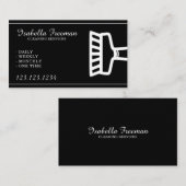 Carte De Visite Service simple de nettoyage des ménagères blanches (Devant / Derrière)