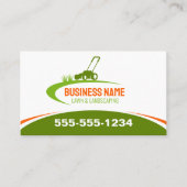 Carte De Visite Service simple de tondeuse d'aménagement de pelous (Devant)