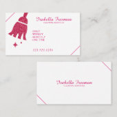 Carte De Visite Service unique de nettoyage de maison de Parties s (Devant / Derrière)