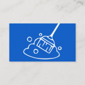 Carte De Visite Service unique de nettoyage des maisons de ménage  (Dos)