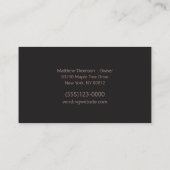 Carte De Visite Service Vending Service QR Code Fournisseur Snack  (Dos)