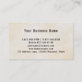 Carte De Visite Service vintage Retro Gardener Yard (Dos)