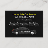Carte De Visite Service Voiture De Luxe Executive (Devant)