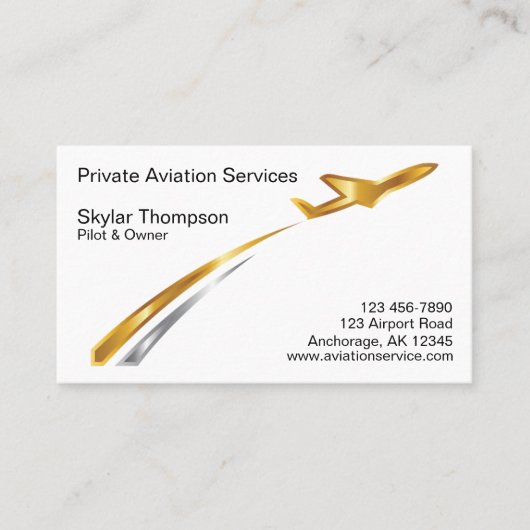 Carte De Visite Services aériens privés (Devant)