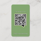 Carte De Visite Services alimentaires végétaliens sains Style Inst (Devant)