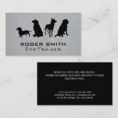 Carte De Visite Services animaux | Entraînement des chiens (Devant / Derrière)