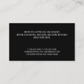 Carte De Visite Services animaux | Entraînement des chiens (Dos)