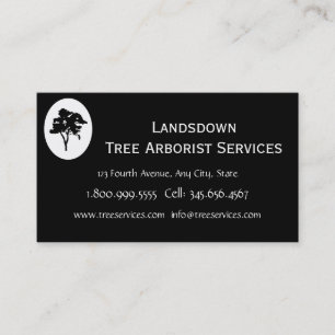 Carte De Visite Services Arborescence Arboristique Personnalisés