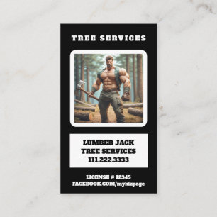 Carte De Visite *~* Services Arbre Bois Musculaire Jack Arbre QR