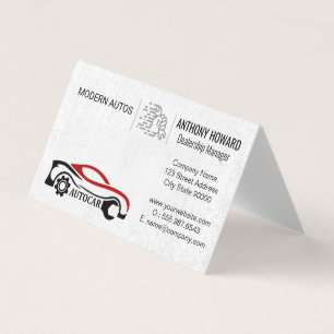 Carte De Visite Services Auto   Concessionnaire automobile   Pièce