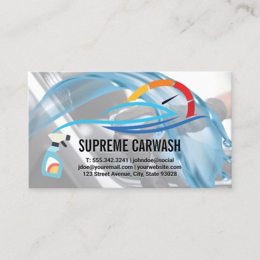Carte De Visite Services Auto | Lavage de voiture (Devant)