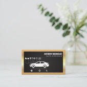 Carte De Visite Services Auto | Schéma | Bordure métallique (Debout devant)