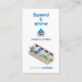 Carte De Visite Services automatiques de lavage de voiture (Devant)