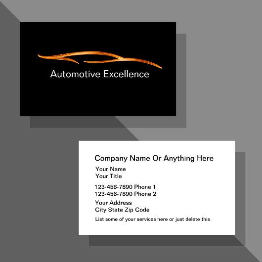 Carte De Visite Services automobiles classe