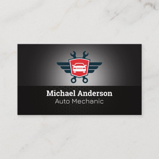 Carte De Visite Services automobiles | Clés | Mécanicien (Devant)