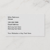 Carte De Visite Services automobiles Moderne Deux côtés (Dos)