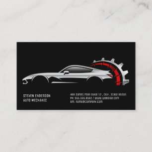 Carte De Visite Services automobiles Technicien mécanicien