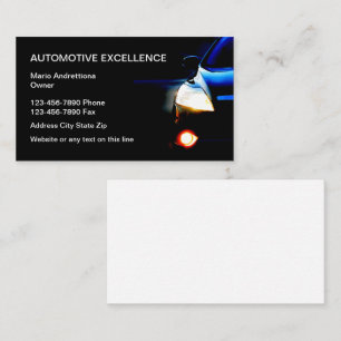Carte De Visite Services aux entreprises automobiles