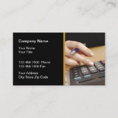 Carte De Visite Services aux entreprises de comptable (Devant)