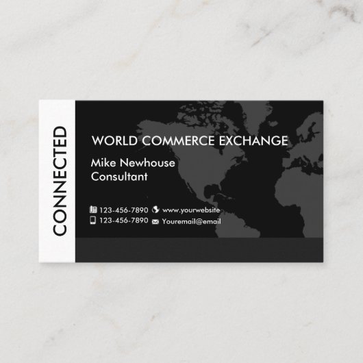 Carte De Visite Services aux entreprises du monde entier (Devant)