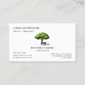 Carte De Visite Services Black Tree Minimal (Devant)