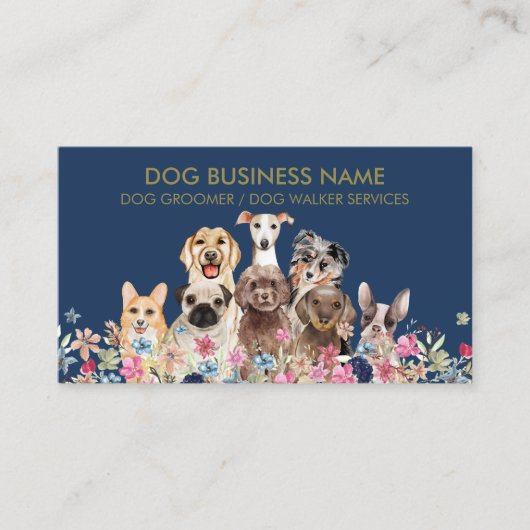 Carte De Visite Services complets de soins pour animaux de compagn (Devant)