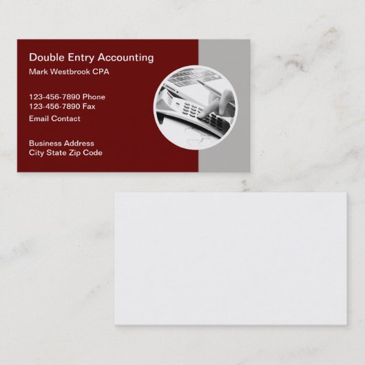 Carte De Visite Services comptables de l'ACP (Devant / Derrière)