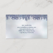 Carte De Visite Services comptables - Motif de numéro bleu (Dos)