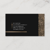 Carte De Visite Services comptables - Motif des numéros d'or (Dos)