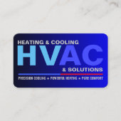 Carte De Visite Services CVC modernes et professionnels sur mesure (Devant)