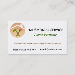 Carte De Visite Services d’entretien