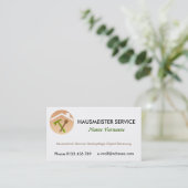 Carte De Visite Services d’entretien (Debout devant)