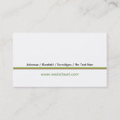 Carte De Visite Services d’entretien (Dos)