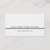 Carte De Visite Services d’entretien (Dos)