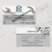 Carte De Visite services d'amélioration des maisons électriques à  (Devant / Derrière)