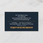 Carte De Visite Services d'amélioration et de réparation des maiso (Dos)