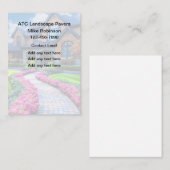 Carte De Visite Services d'aménagement paysager en brique (Devant / Derrière)